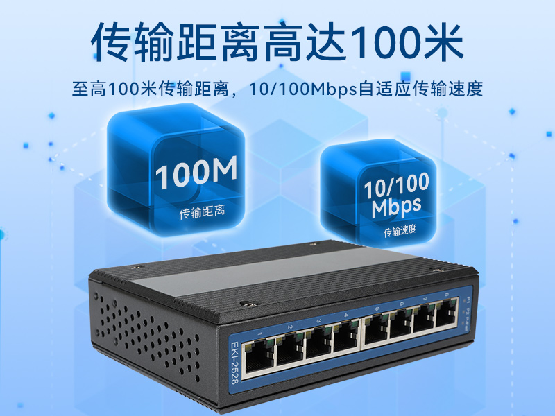 研華寬溫網(wǎng)口交換機,提供廣播風(fēng)暴保護,EKI-2528-BE