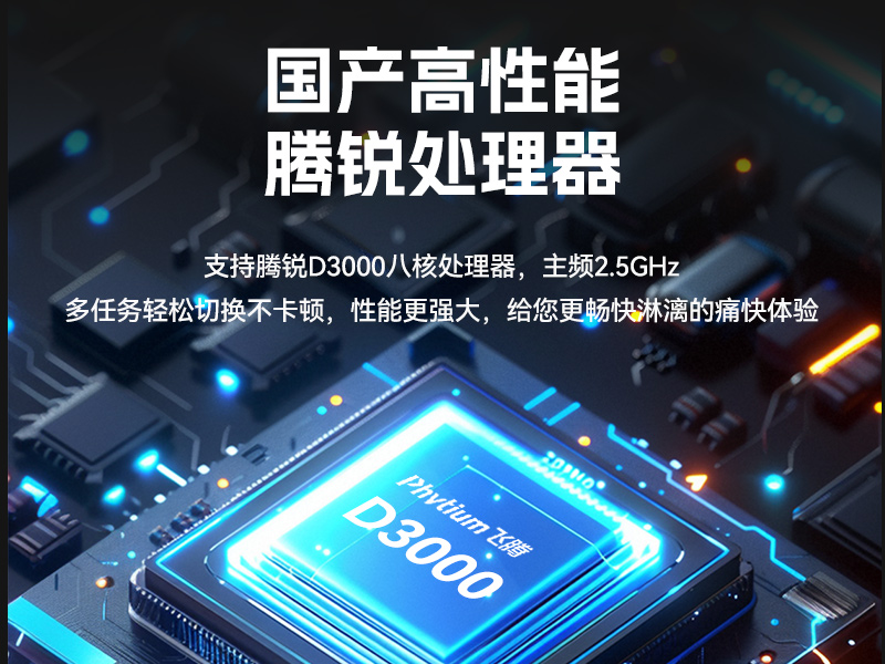 國產(chǎn)壁掛式工控機,騰銳D3000工業(yè)主機,DT-5206-BD3KMC