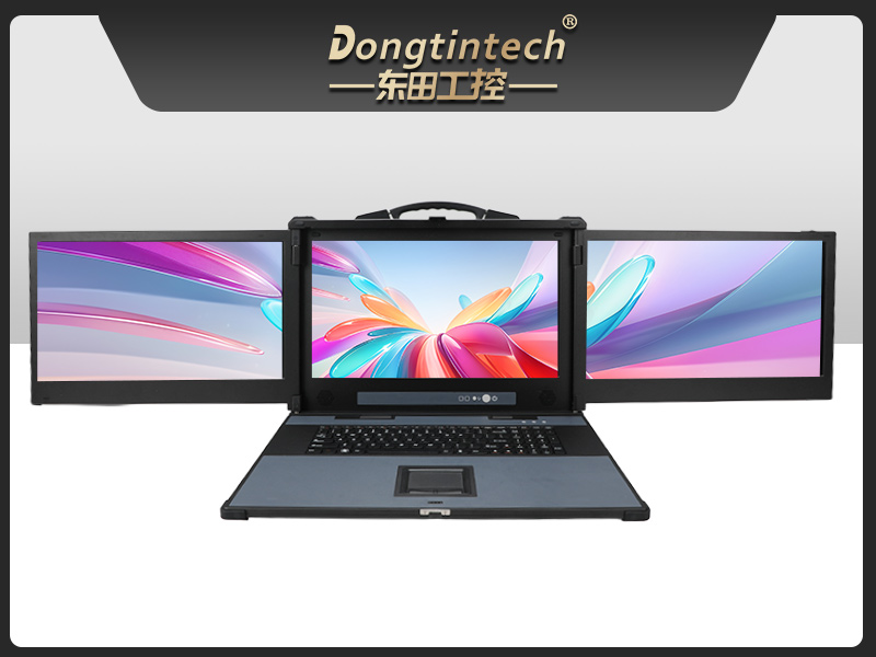 海光CPU加固便攜機,三屏異顯移動工作站,支持國產(chǎn)麒麟UOS系統(tǒng),DTG-S1437ZD-B3490MB